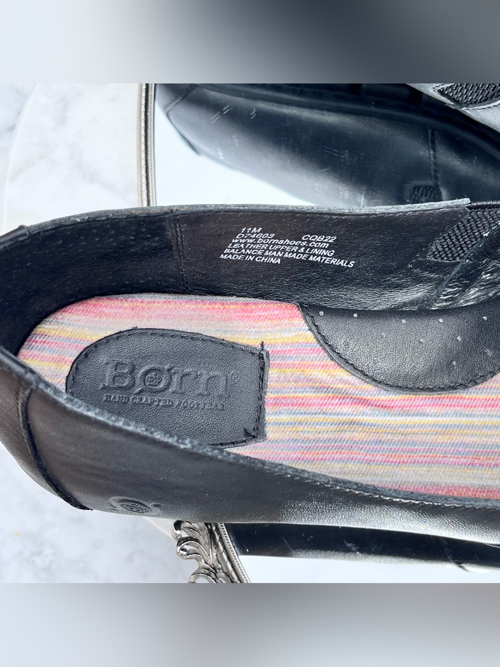 Born Black Leather, Sebra Slip On Comfort Flats / Moccasin, 11 - Picture 11 of 11